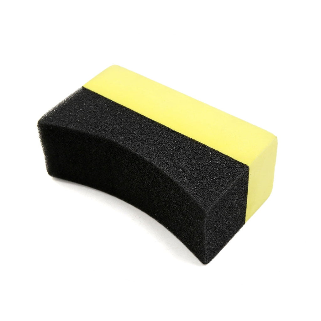 Waxing Polishing Sponge Pads Tyre Clean Brush 2 Pcs U-Shape Tire for Auto Car