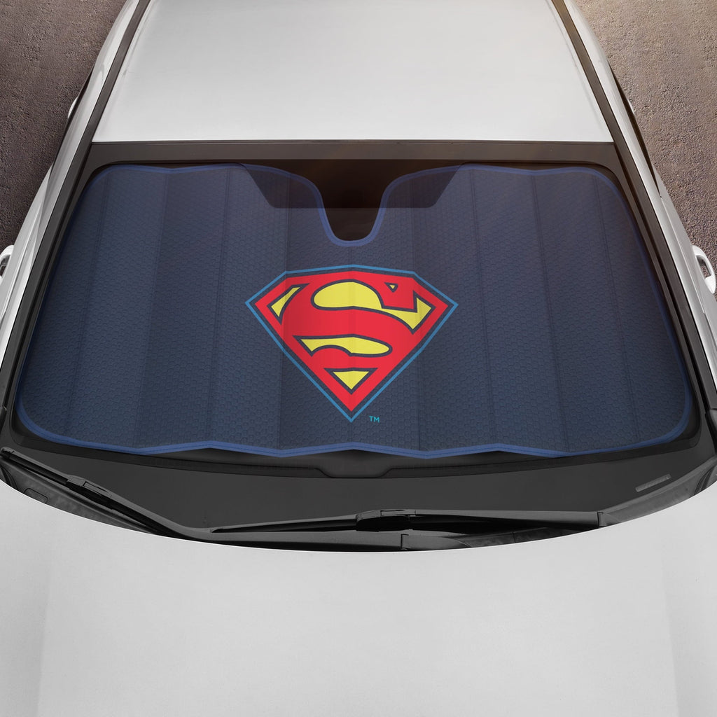 BDK New Superman 2022 Blue Windshield Sunshade Auto Shade for Car Truck & SUV