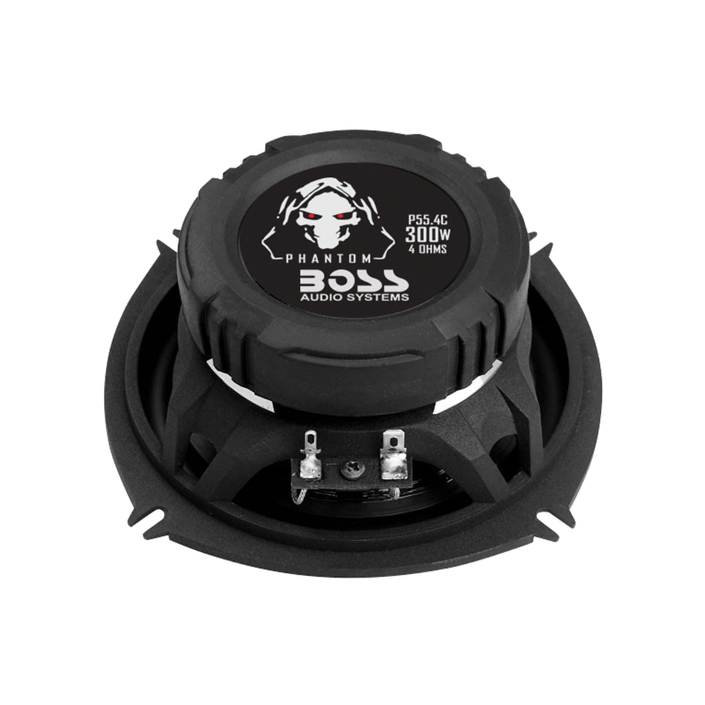 BOSS Audio Systems P55.4C Phantom Series 5.25 Inch Car Stereo Door Speakers - 300 Watts Max, 4 Way, Full Range Audio, Tweeters, Coaxial, Sold in Pairs