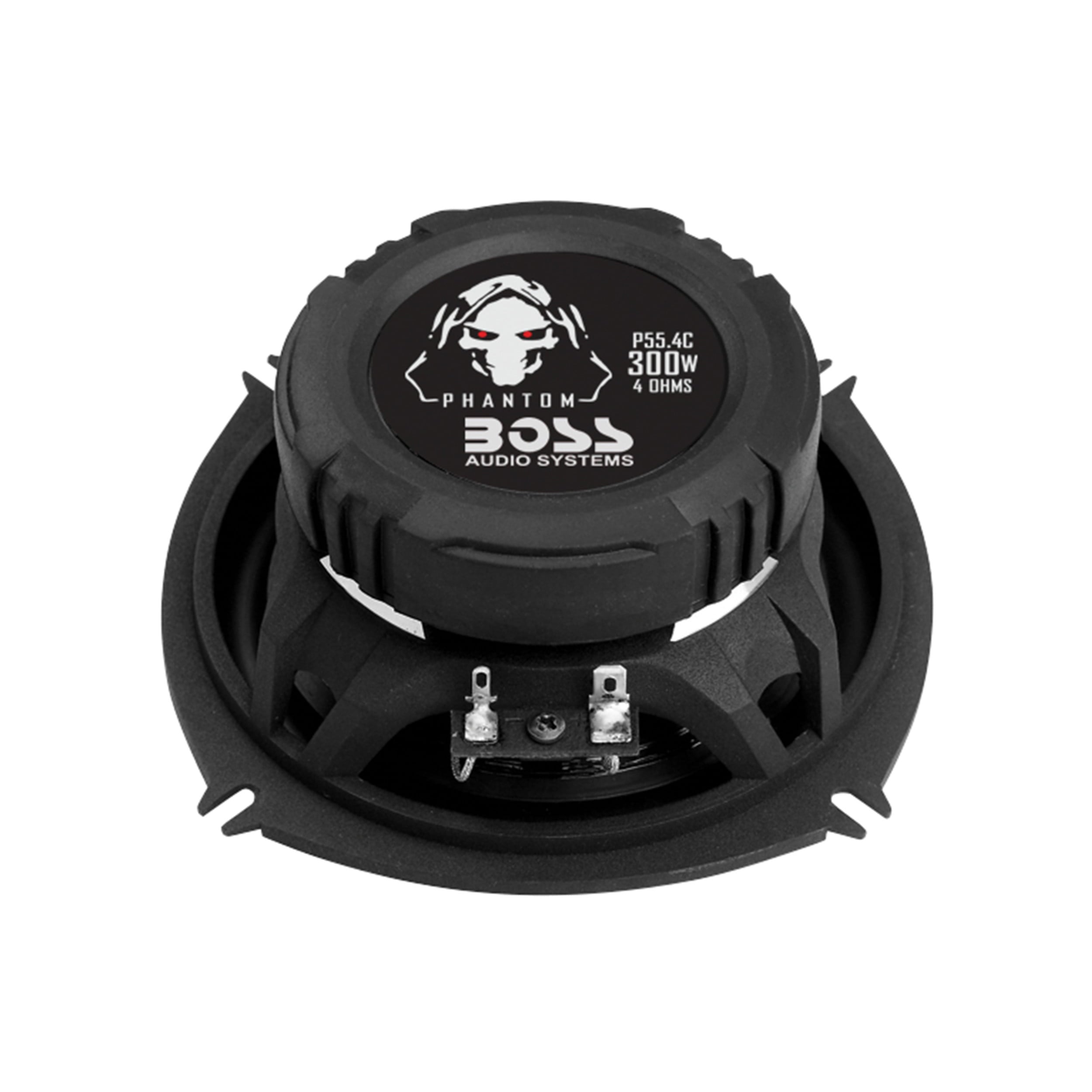 BOSS Audio Systems P55.4C Phantom Series 5.25 Inch Car Stereo Door Speakers - 300 Watts Max, 4 Way, Full Range Audio, Tweeters, Coaxial, Sold in Pairs