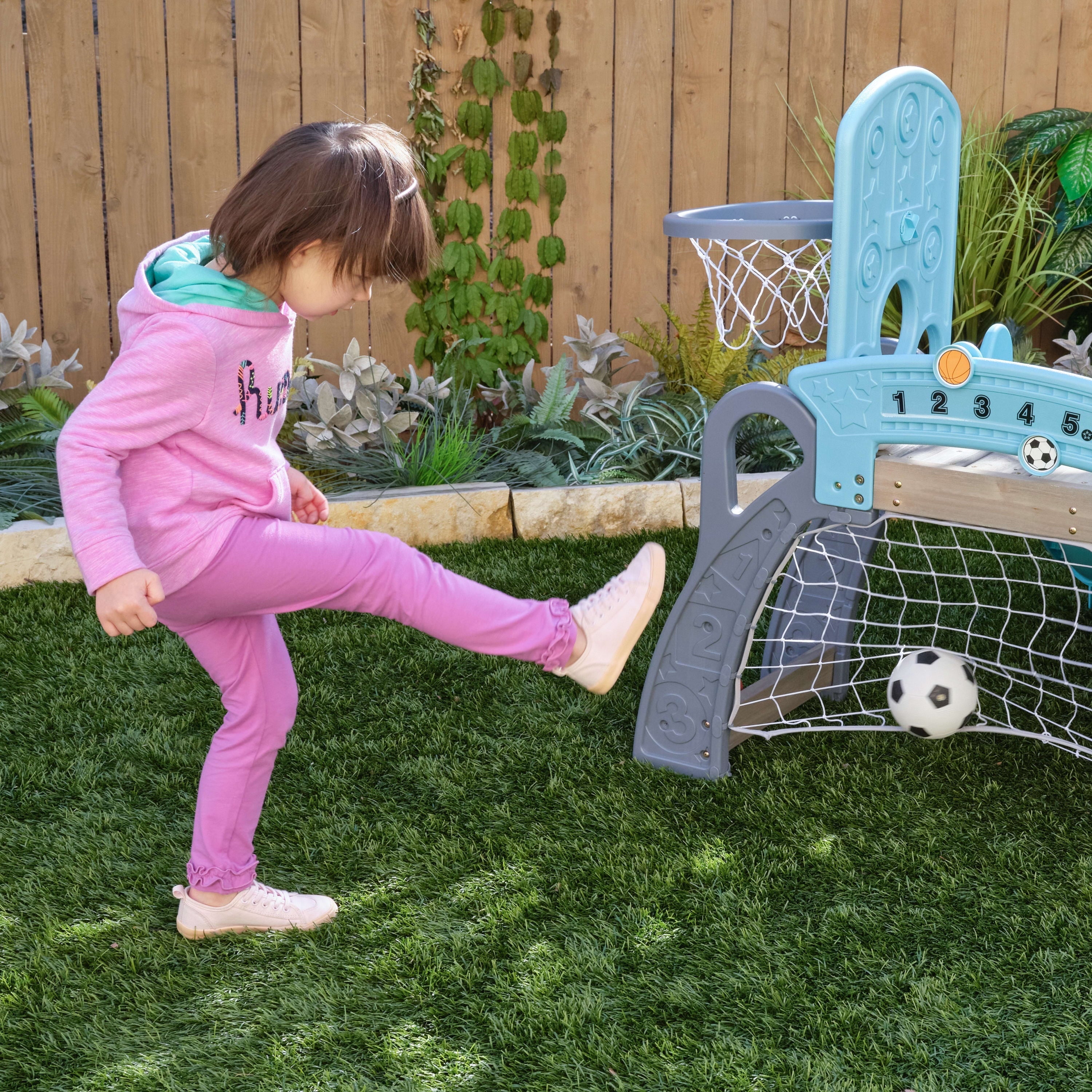 KidKraft 5-in-1 Toddler Sports Climber: Soccer, Basketball & Baseball