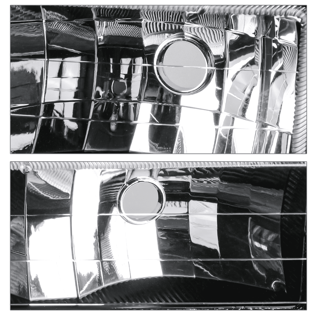 M-AUTO Left+Right Headlight Assembly for 1988-1993 Chevy C1500/C2500/C3500/K1500/K2500/K3500, 1992-1993 Chevy C1500/C2500/K1500/K2500 Suburban, 1992-1993 Chevy Blazer Full Size