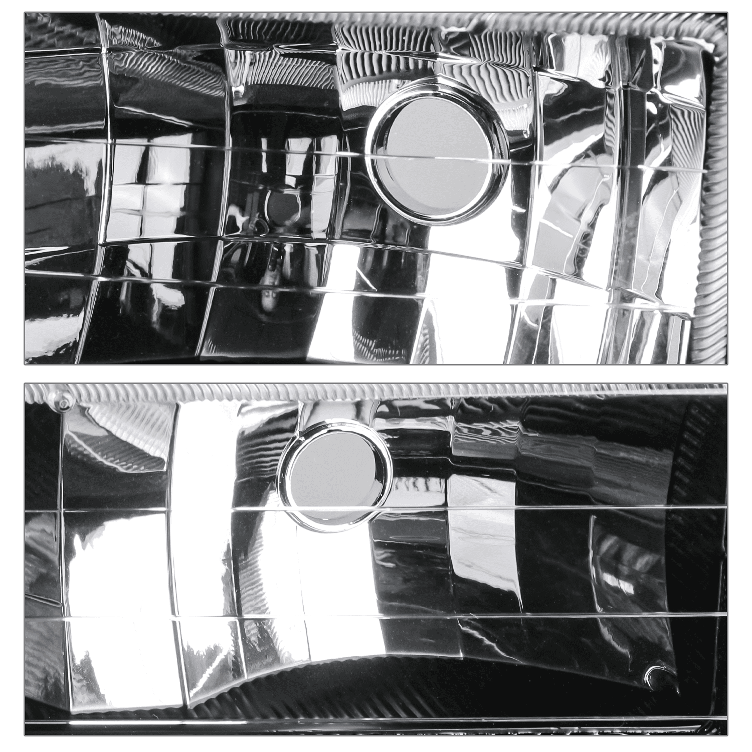 M-AUTO Left+Right Headlight Assembly for 1988-1993 Chevy C1500/C2500/C3500/K1500/K2500/K3500, 1992-1993 Chevy C1500/C2500/K1500/K2500 Suburban, 1992-1993 Chevy Blazer Full Size