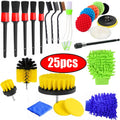 25Pack Car Detailing Brush Hair Automotive Detail Brushes Kit for Cleaning Car Interior Exterior