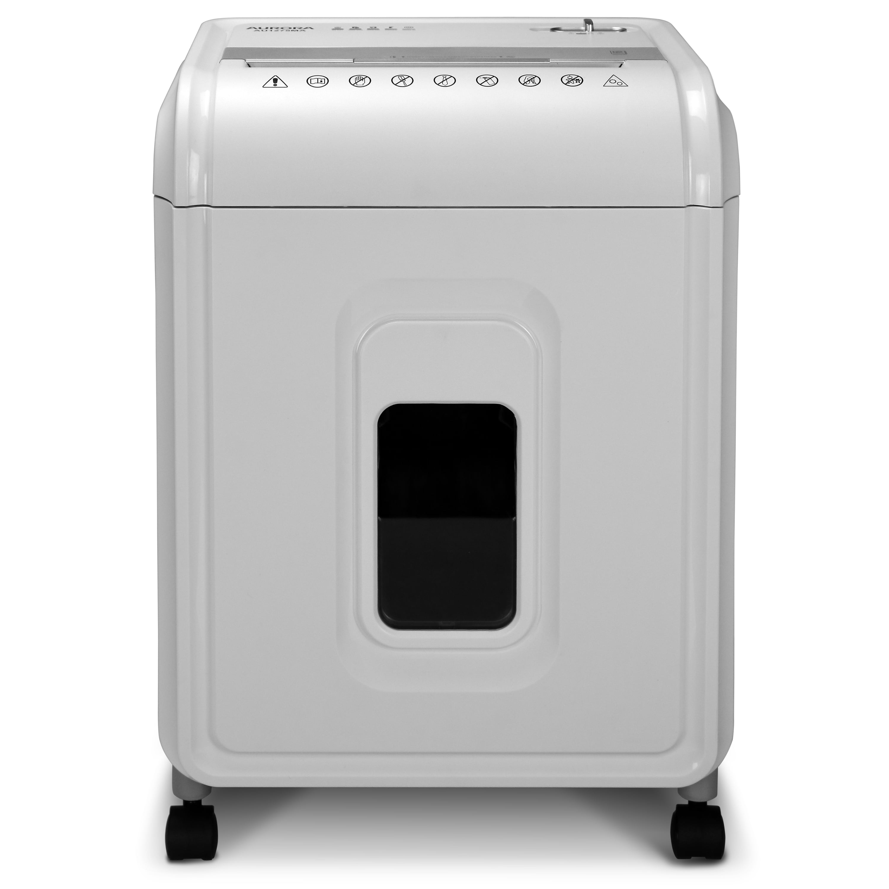 Aurora GB AU1275MA High-Security 12-Sheet Micro-Cut Shredder, Anti-Jam, CD/DVD Credit Card, Pullout Basket, 60 Minutes Duty Cycle