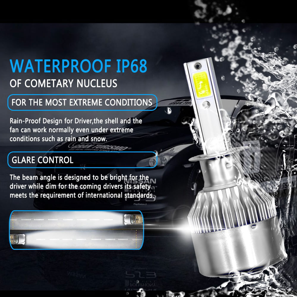 For Kia Optima 2011 2012 2013 Led Headlight Bulbs High Beam 6000K White 7600LM