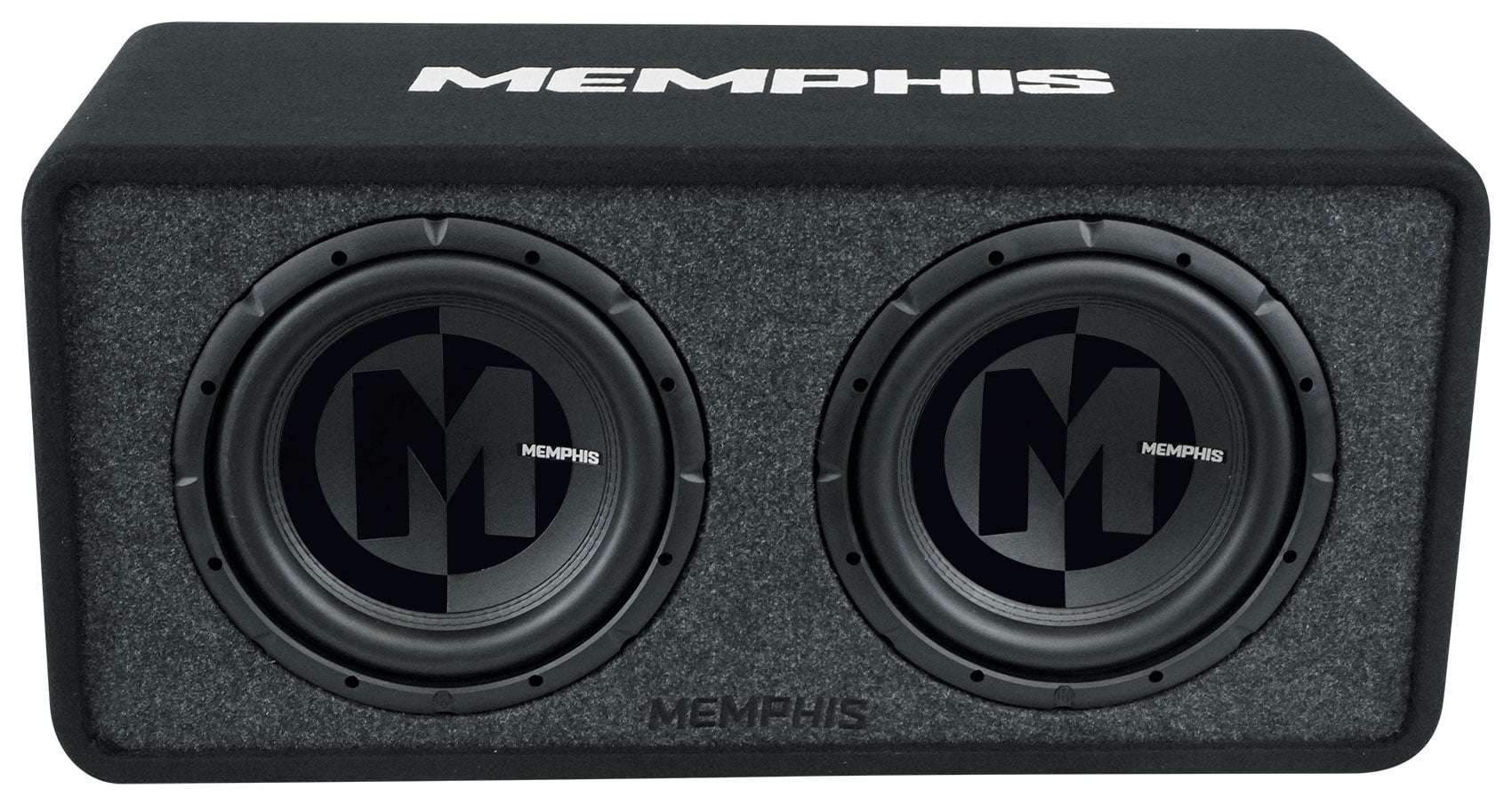 Memphis Audio PRXE12D2 1200w Dual 12" Subwoofers+Enclosure Box+Amplifier+Amp Kit