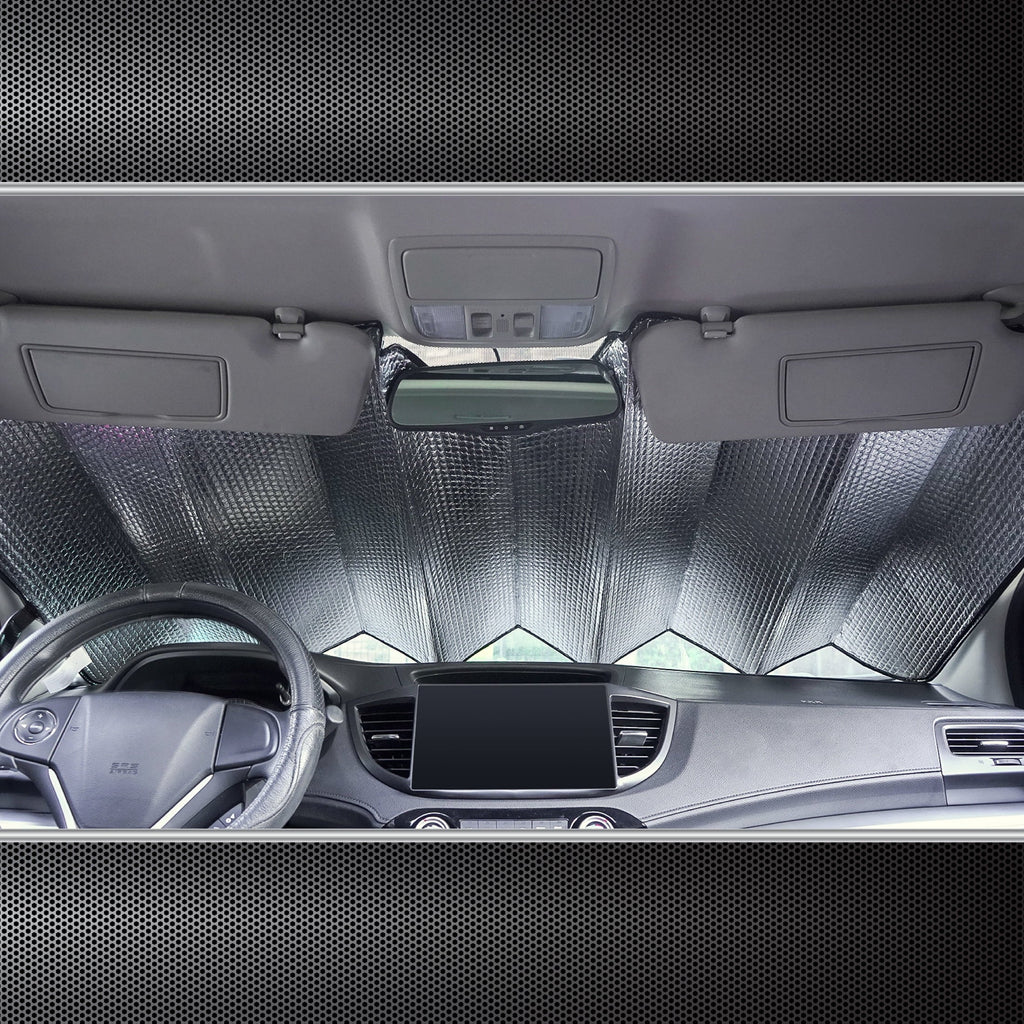 Auto Drive Windshield Black Accordion Sunshade for Models Sedan SUV Hatchback Liftback 1 Count, 63"x 28.5"