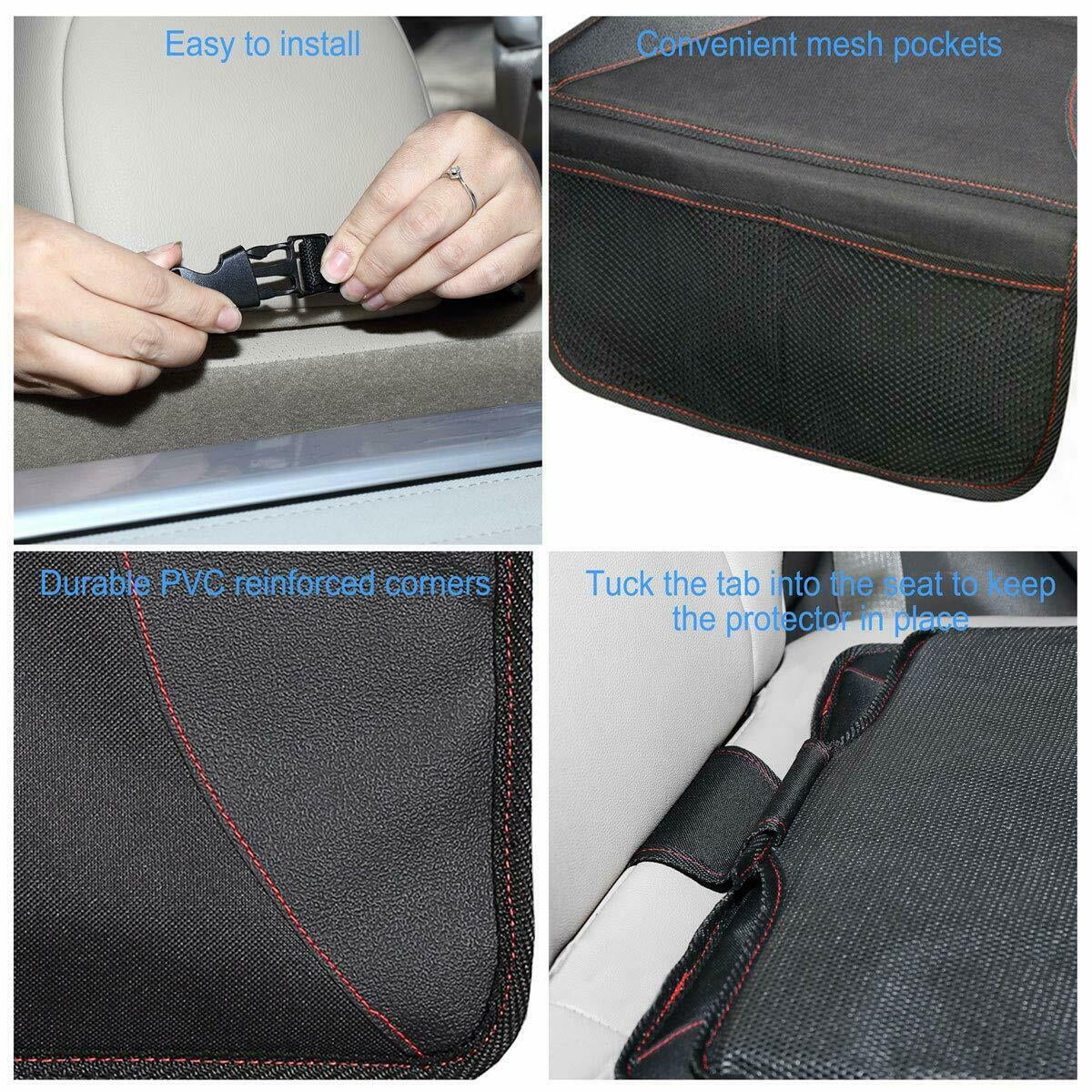 Car Seat Protector Cover Padded Thick Waterproof Back Seat Organizer Mat