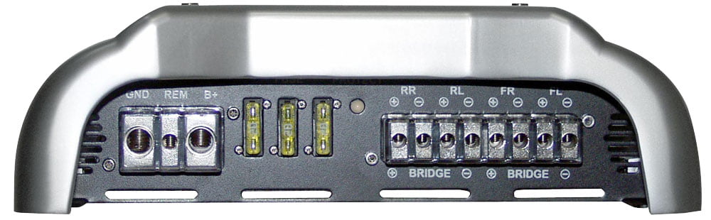 Brand-X - 1204 Watt 4 Channel Mosfet Amplifier with Digital Voltage/Amperage Display