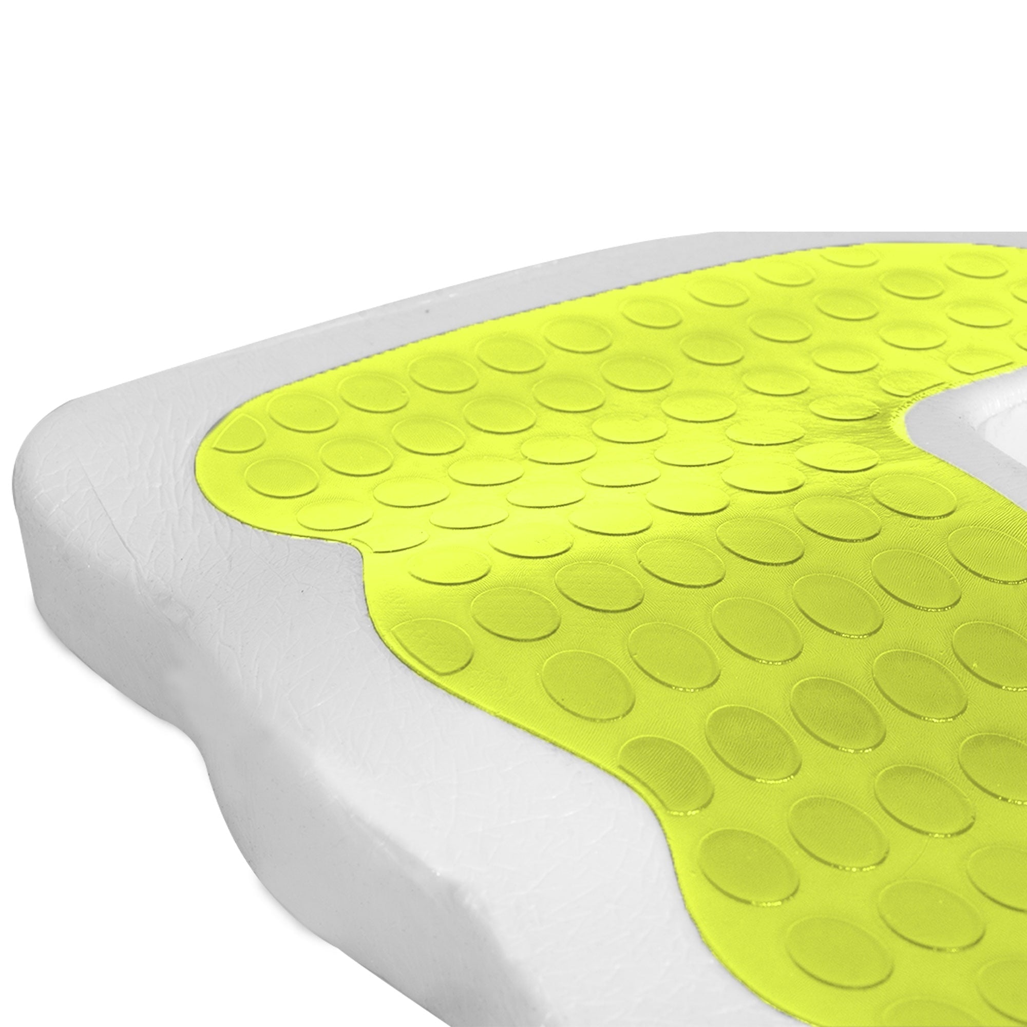 FH Group Ergonomic Cooling Gel AFFH1011YELLOW Yellow Memory Foam Car Cushion 2.2 lb. w. Air Freshener