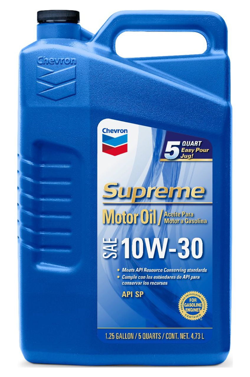 Chevron Supreme 10W-30 Motor Oil, 5 Quart