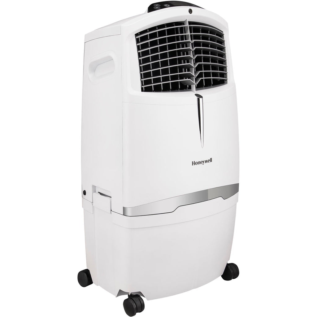 Honeywell 525-729CFM Portable Evaporative Cooler, Fan & Humidifier with Ice Compartment & Remote, CL30XCWW, White