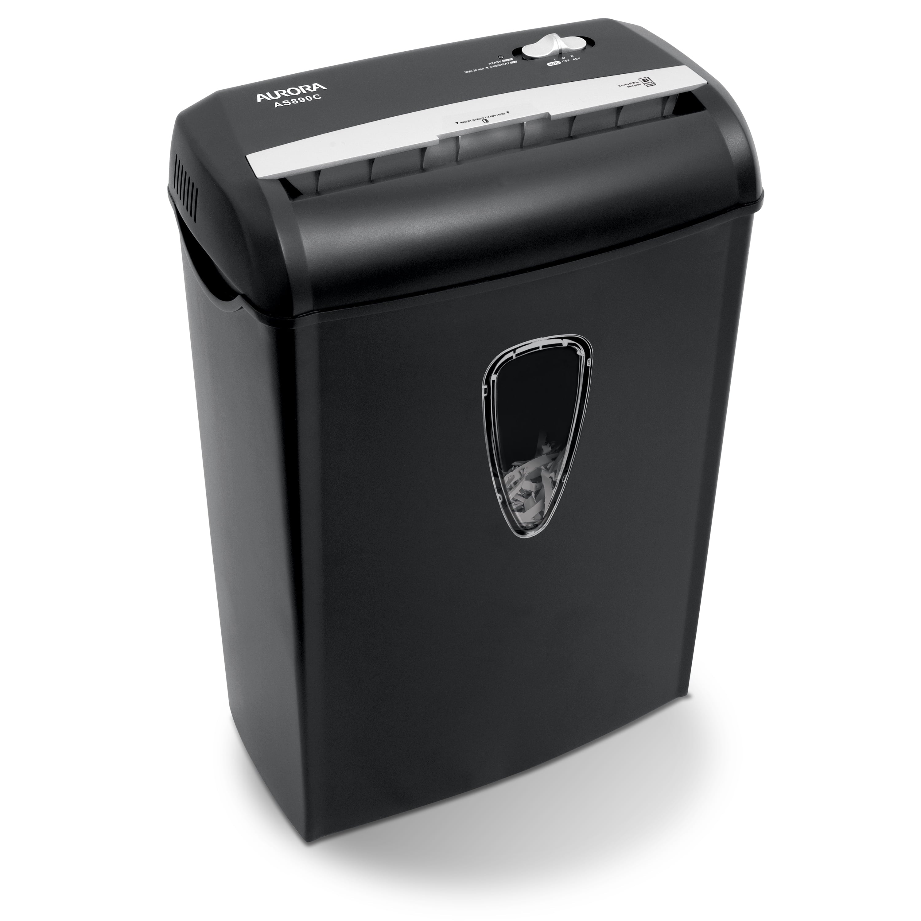 Aurora GB 8-Sheet Cross-Cut Paper Shredder, Black