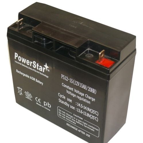 PowerStar PS12-15T-009 12V 15Ah Replacement Battery for DR Power Field Mower 10483 104837