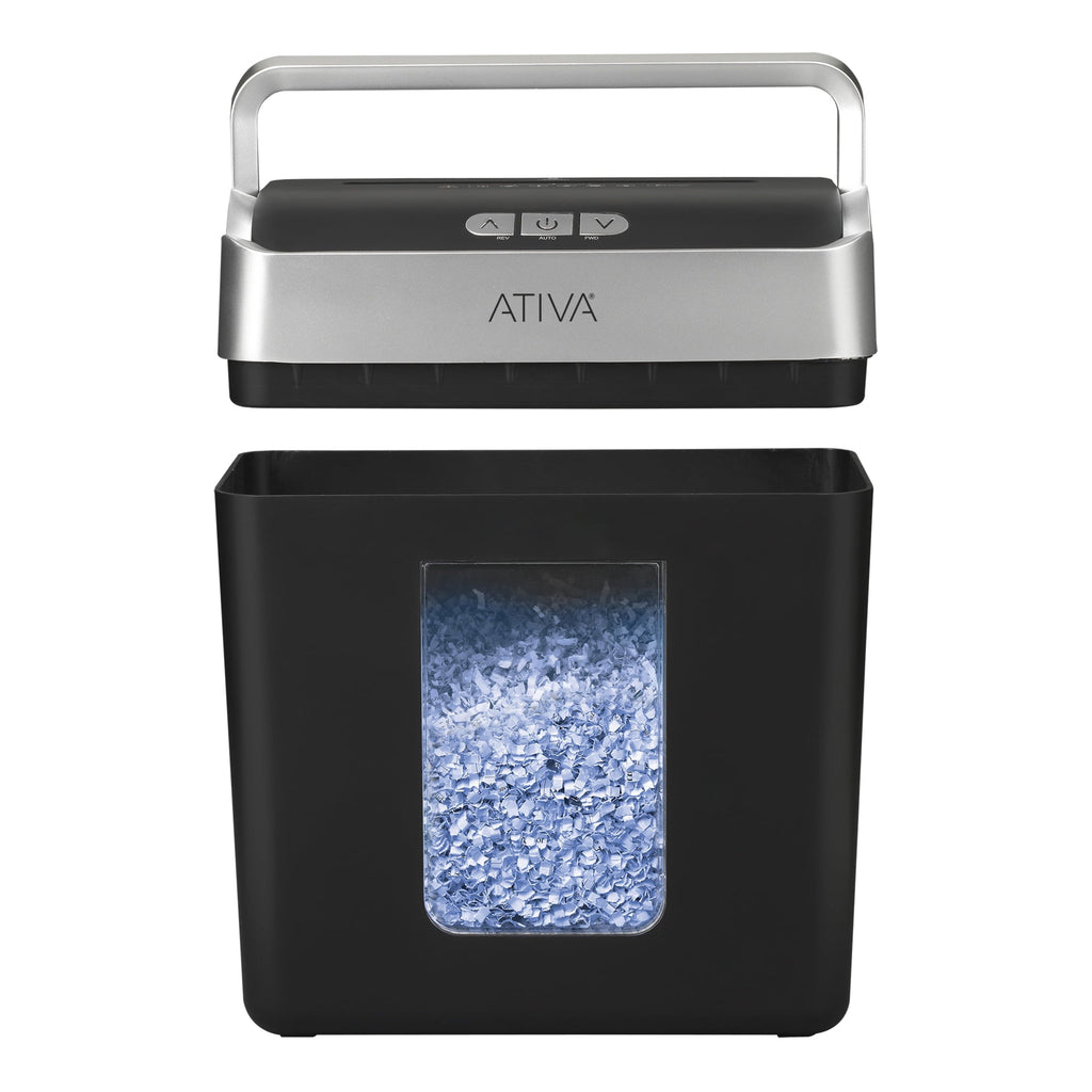 Ativa® 8 Sheet Micro-Cut Lift-Off Shredder With Handle, OMM83B
