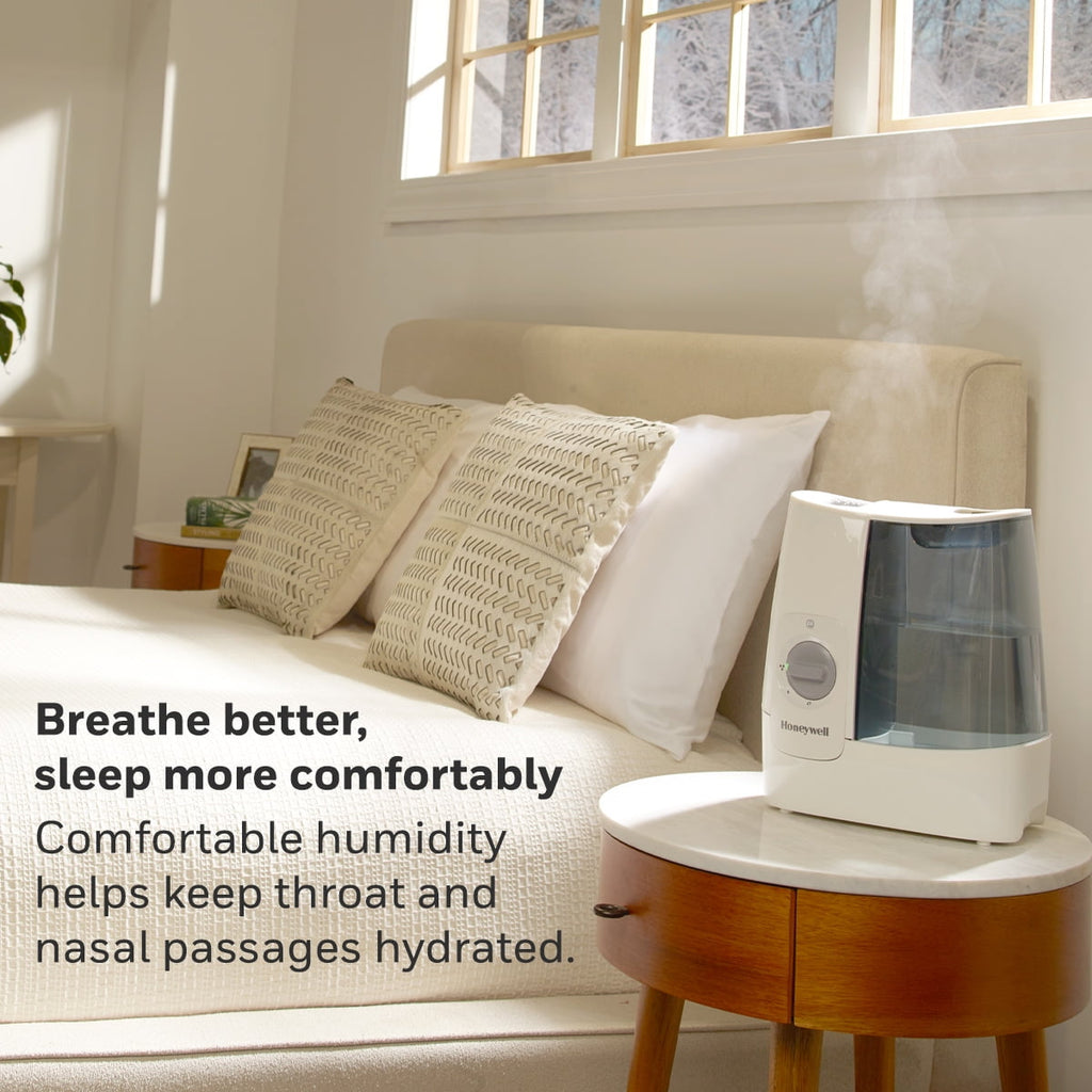 Honeywell 1 Gallon Filter Free Warm Mist Humidifier HWM845W, White