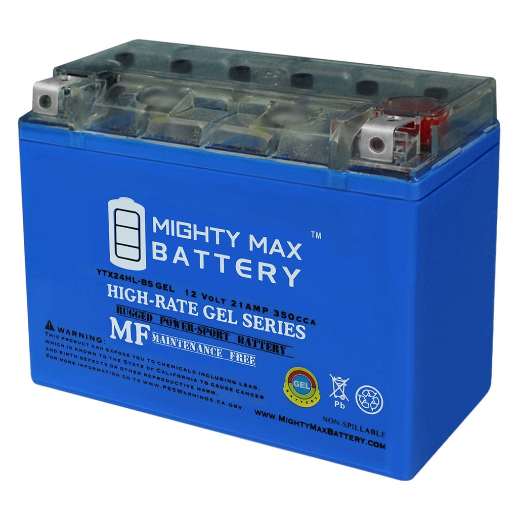 YTX24HL-BS GEL Replacement Battery compatible with Interstate Honda GL00I Gold Wing 1984-1987