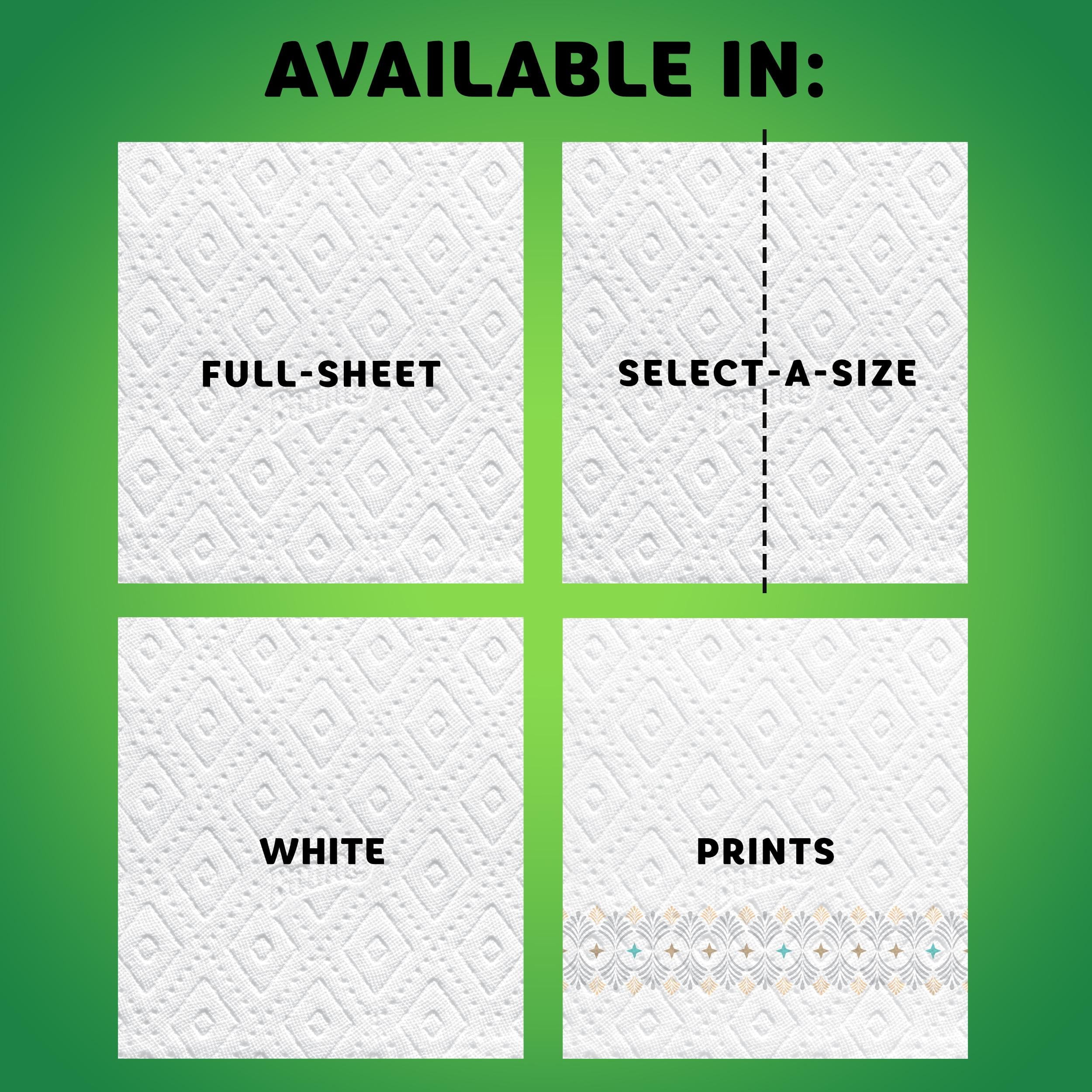 Bounty Select-A-Size Paper Towels, White, 8 Triple Rolls = 24 Regular Rolls, 8 Count