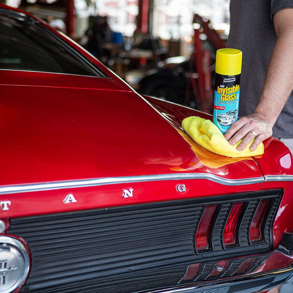 Stoner Car Care 99076 Auto Care 5-Piece Kit for Automotive Detailing with Invisible Glass Premium Glass Cleaner, Trim Shine Protectant to Restore, Tire Finish, Tarminator, and One Microfiber