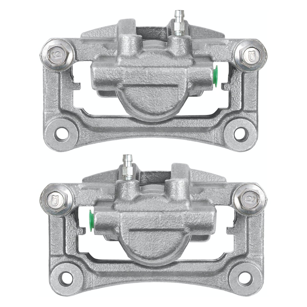 AutoShack Rear Brake Calipers Ceramic Pads Rotors Kit Driver and Passenger Side Replacement for Jeep Patriot Compass Chrysler 200 Sebring Dodge Avenger Caliber Mitsubishi Lancer RVR Outlander Sport V6