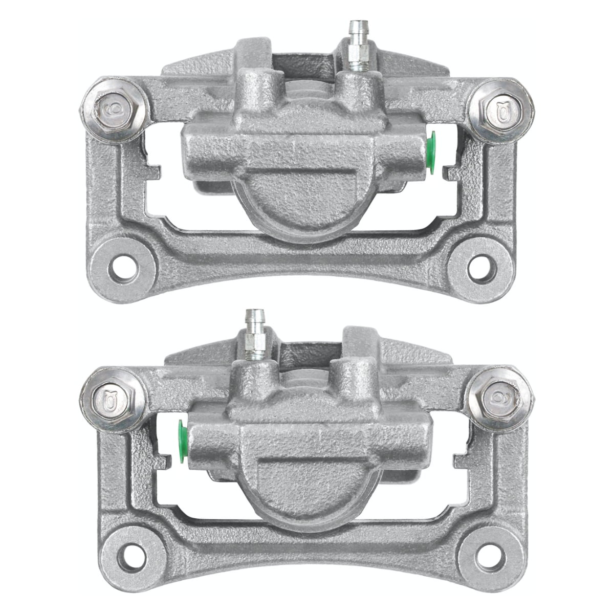 AutoShack Rear Brake Calipers Ceramic Pads Rotors Kit Driver and Passenger Side Replacement for Jeep Patriot Compass Chrysler 200 Sebring Dodge Avenger Caliber Mitsubishi Lancer RVR Outlander Sport V6