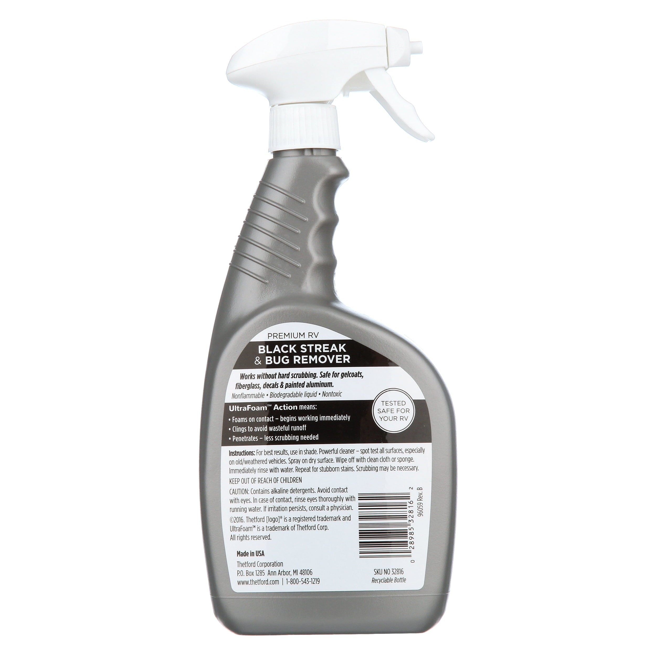 Thetford Premium RV Ultrafoam Black Streak and Bug Remover 32 oz - PN 32816