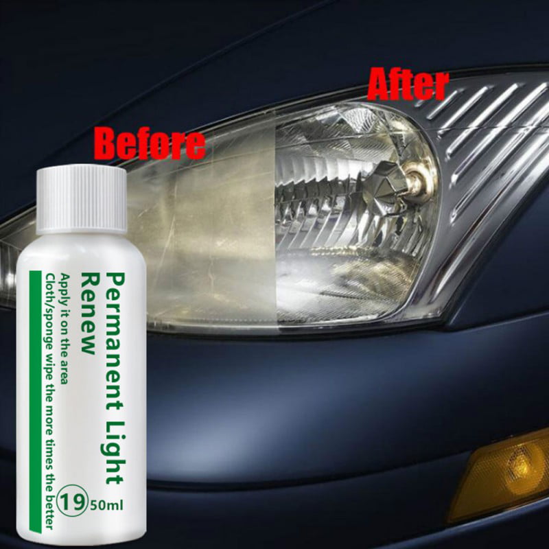 50ML Car Headlight Repair Fluid Kit Lamp Cover Scratch Repair Refurbished Brightening Cleaning Restoration