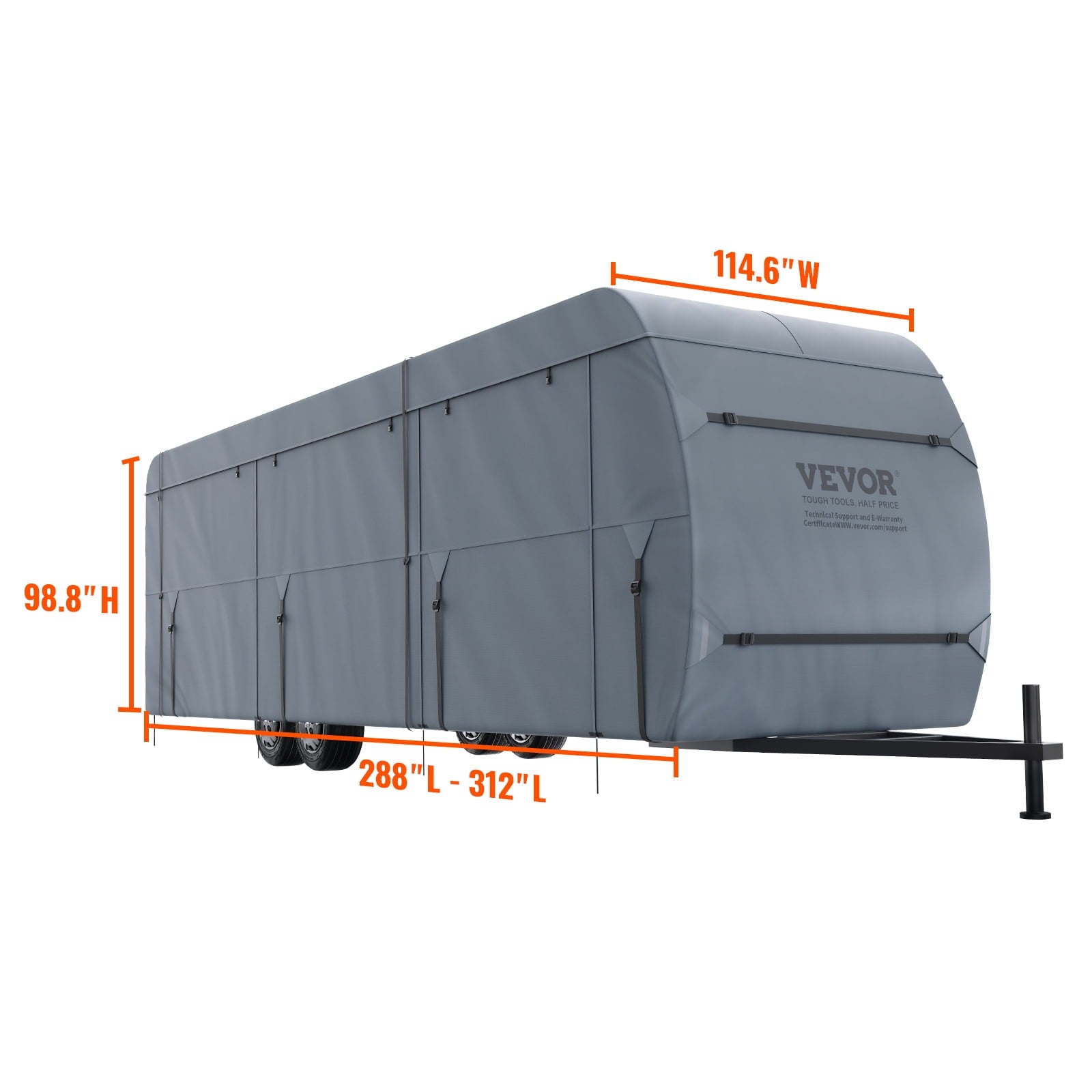 BENTISM Trailer Travel Camper Cover Waterproof 20'-22' Class A Motorhome RV Cover