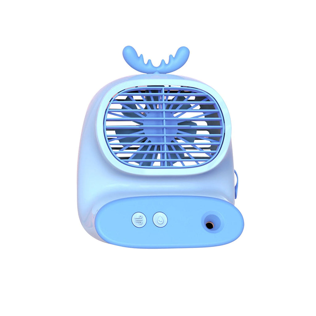 Haykey Kids Portable Aired Conditioner Fan Rechargeable Evaporative Portable Aired Cooler Humidifier 3 Speed USB-C Portable Aired Conditioner For Bedroom Office
