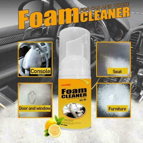 30ML Car Cleaner Foam Wax Shampoo Sofa Seat Upholstery Carpet Dry Stain Remover