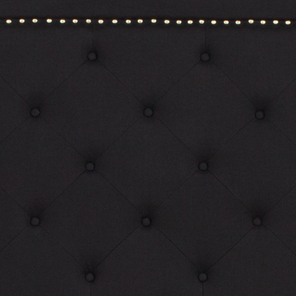 Flash Furniture Brighton Twin Size Tufted Upholstered Platform Bed in Black Fabric