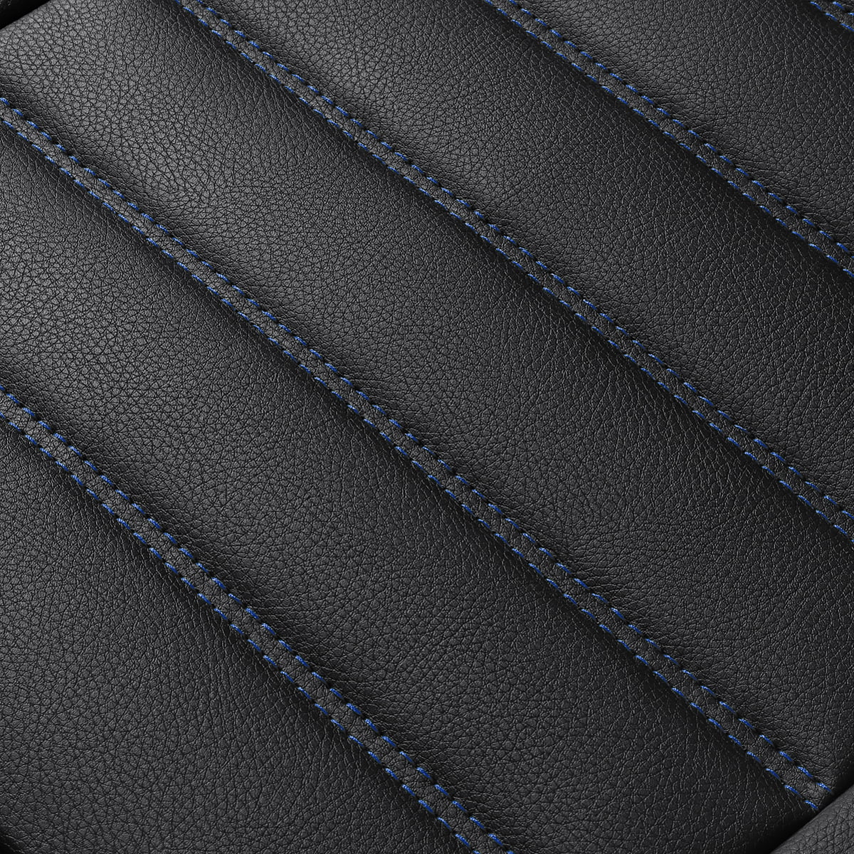 ELUTO Universal Car Front Seat Covers, Water Resistant Breathable PU Leather Seat Protectors Auto Interior Accessories, Blue, 1 Piece