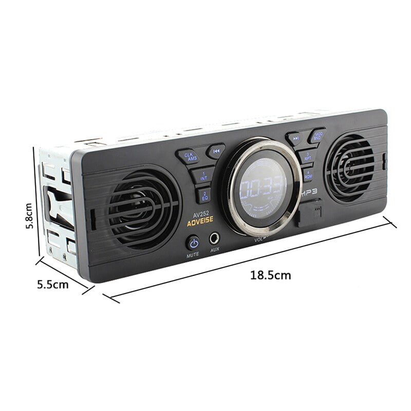 PolarLander Single one Din car Stereo Car Audio Auto radio FM USB SD AUX IN built-in 2 speakers Bluetooth Car Stereos Radios MP3 player