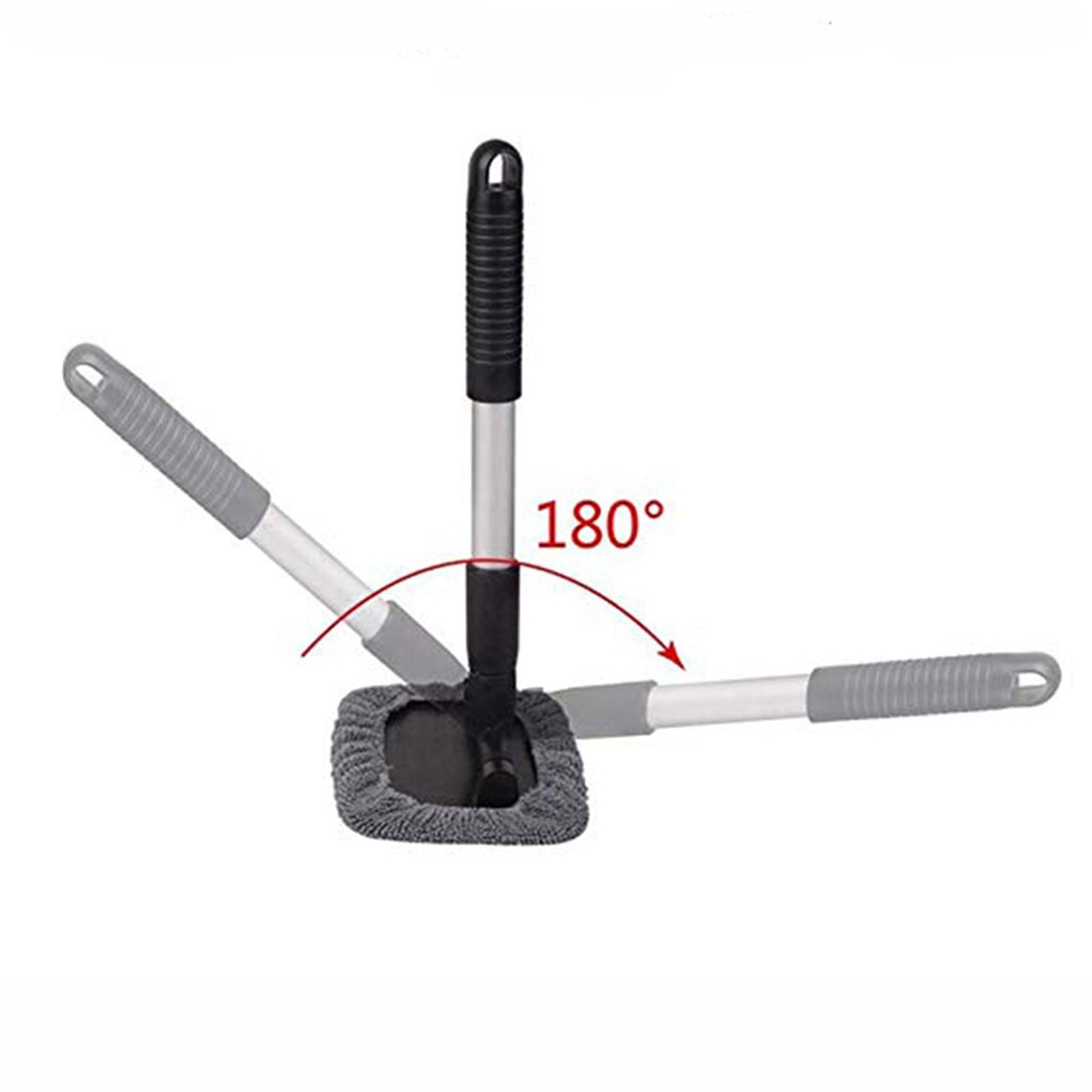 Extendable Windshield Cleaning Tool, Strong Absorbent Car Window Cleaner with 2 Pcs Washable Pads , Multifunctional Use Windshield Cleaner Tool Kit