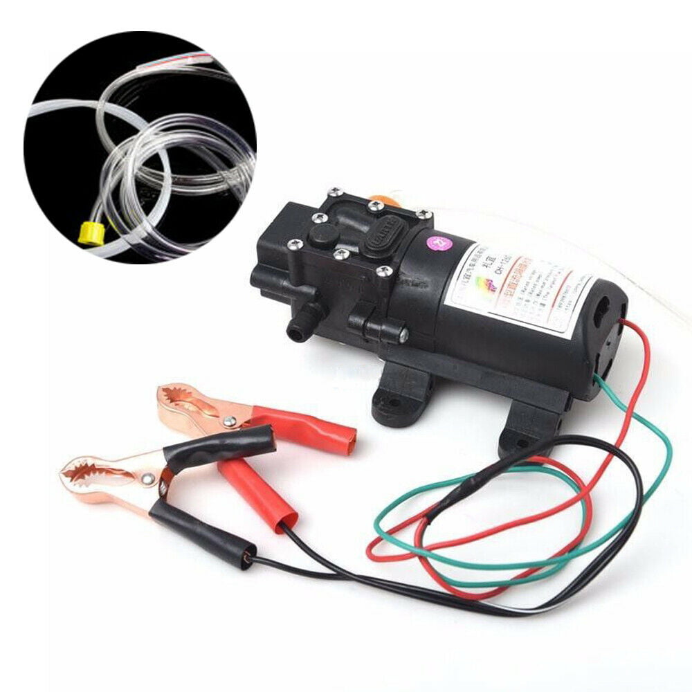 SHZICMY 12V Motor Oil Gasoline Fuel Fluid Extractor Electric Transfer Change Pump 5L/min