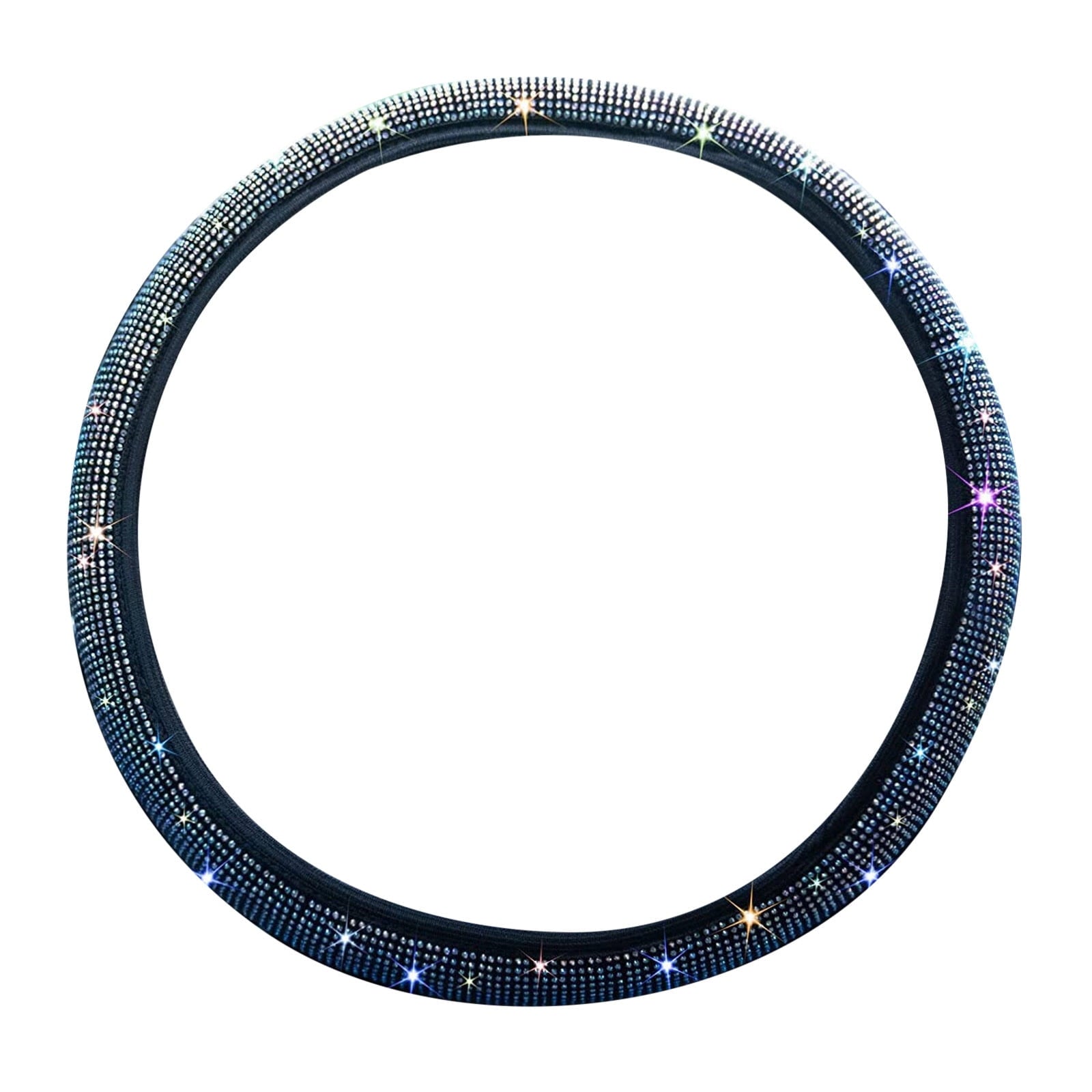 Crystal Bling Rhinestone Car Steering Wheel Cover Universal Fit 37 38cm Car SUV