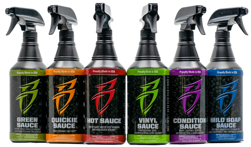 Boat Bling Hot Sauce, Water Spot Remover and Boat Cleaner Detailer, 20 oz