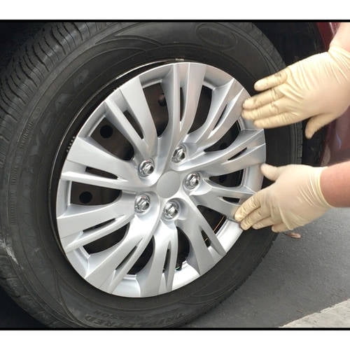 BDK 2012, 2013 Toyota Camry Style Hubcaps Wheel Cover, 16" Silver Replica Cover, 4 Pieces, ABS Plastic