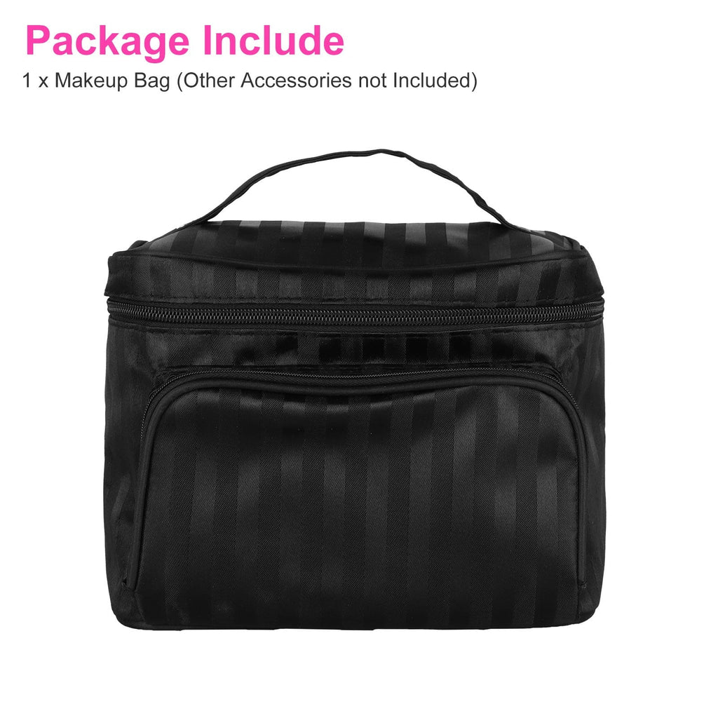 EEEkit Portable Makeup Travel Case, Waterproof Toiletry Storage Bag with Mirror for Women
