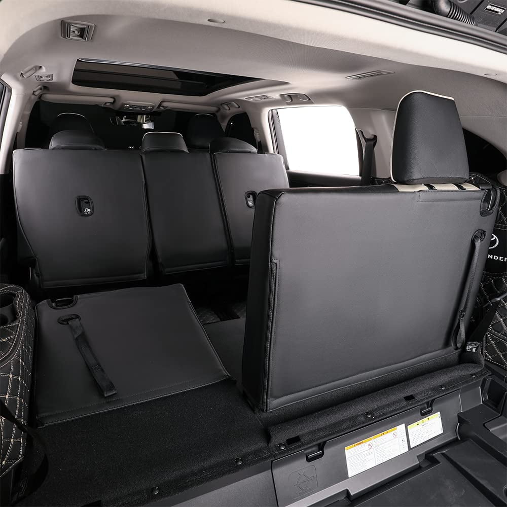 EKR Custom Fit Pilot Car Seat Covers for Honda Pilot LX,EX 2016 - 2022 - Three Rows,Full Set Leather Auto Seat Covers(Black with Gray)