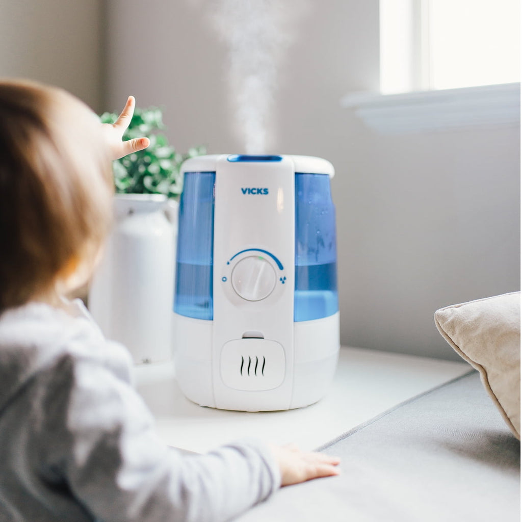 Vicks 1.2 Gallon Cool Relief Filter Free Ultrasonic Humidifier, VUL600, 400 sq. ft