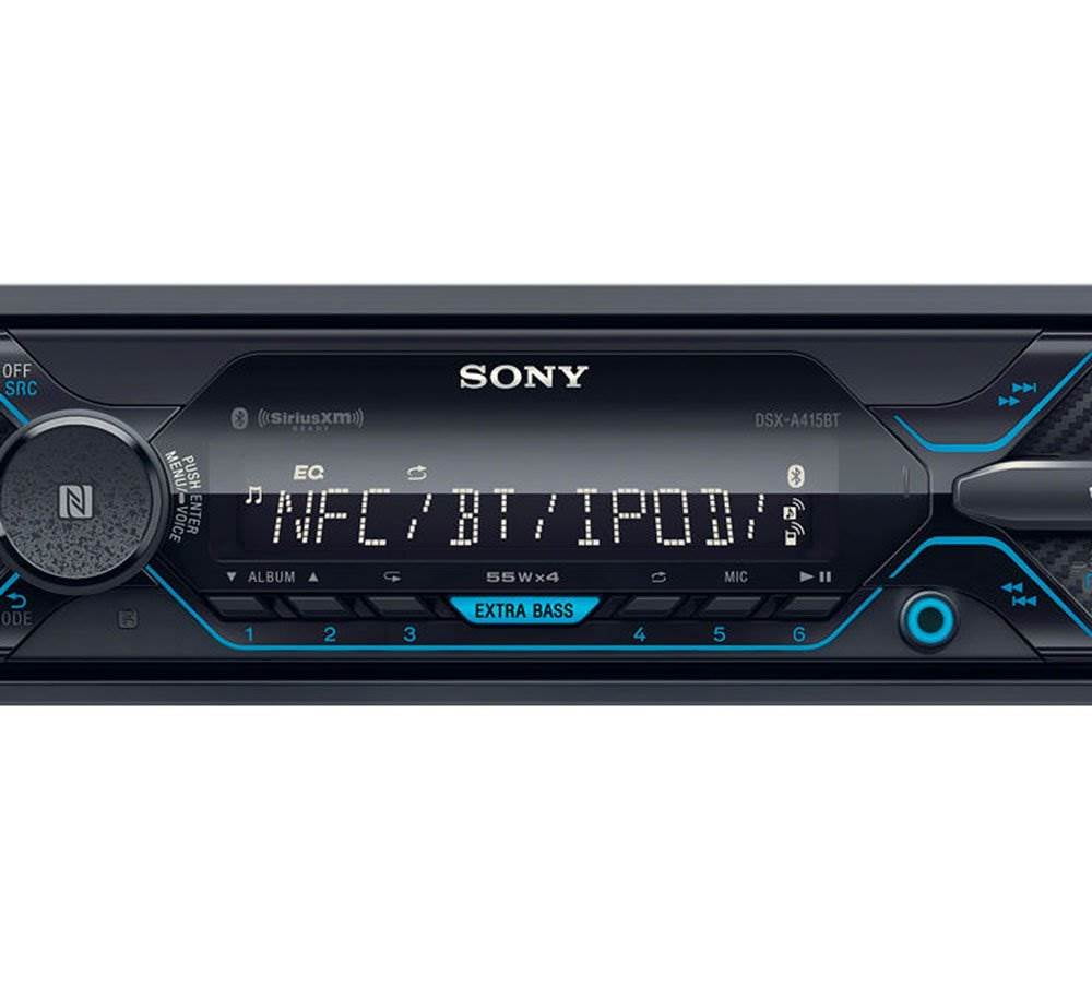 Sony  DSX-A415BT Single DIN Bluetooth In-Dash Digital Media Car Stereo Receiver with Front 3.5 & USB Auxiliary Inputs