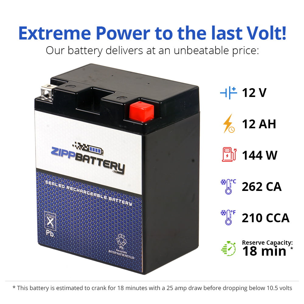 Ytx14Ahl-Bs Motorcycle Battery For Honda Gl650I Silver Wing Interstate 1983