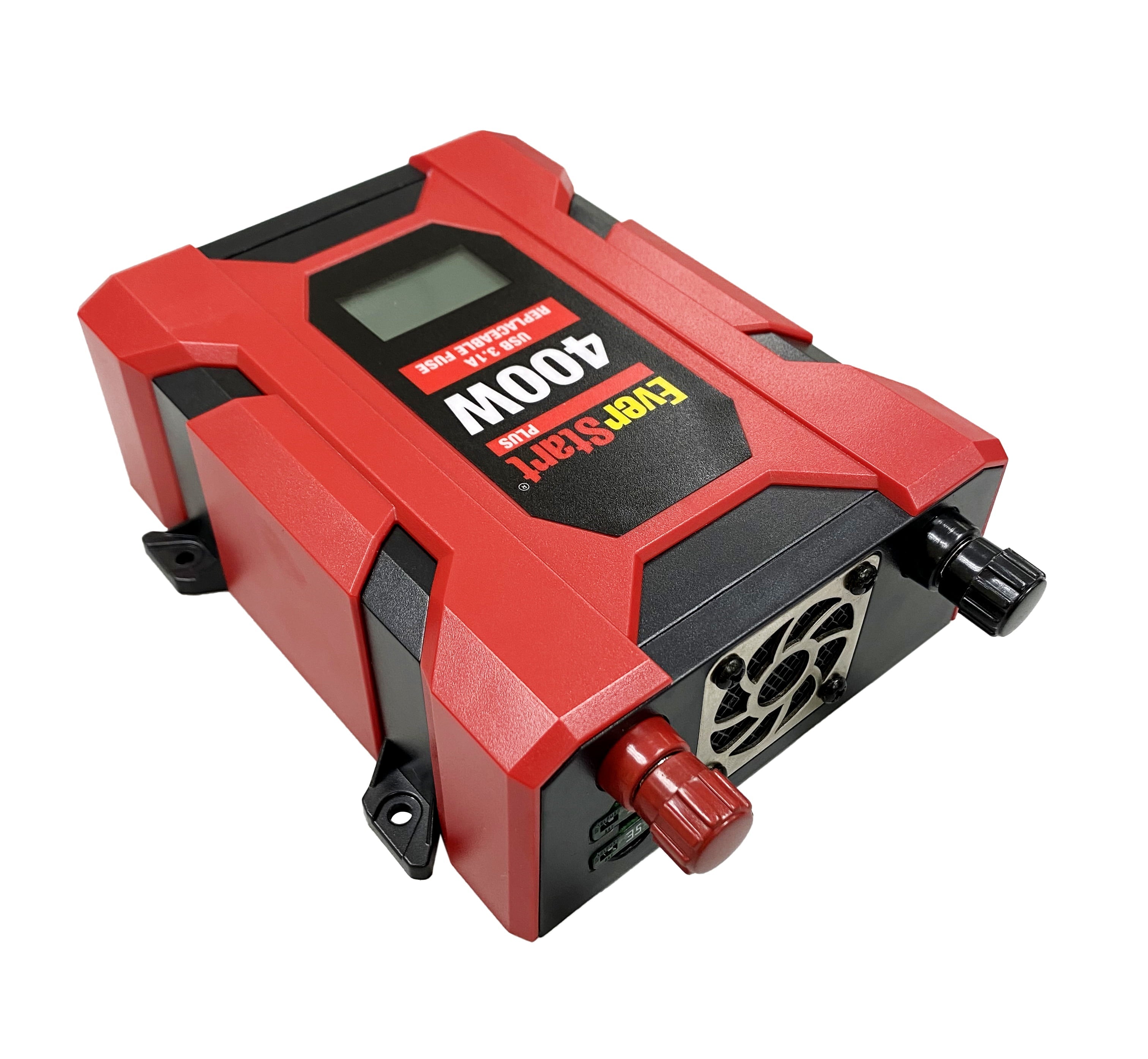 EverStart 400 Watts Portable Slim Inverter with Digital Display and Multiple USB and AC Ports