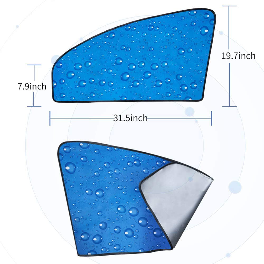 Car Sun Shades for Window, Side and Rear Window Sunshade ,Auto Sun UV RaysBlocker Visor Protector for Most Sedans SUV Truck