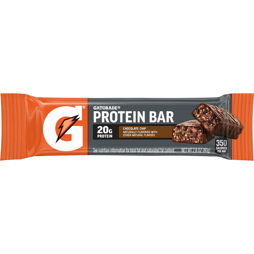 Gatorade Chocolate Chip Whey Protein Bars, 20g Protein, 6 Pk