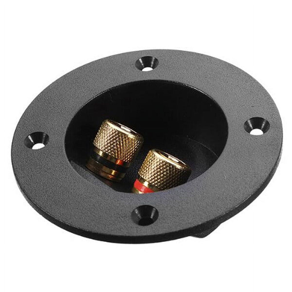 3pcs DIY Home Car Stereo 2-Way Speaker Box Terminal Binding Post Screw Connectors Subwoofer Plugs (Black)