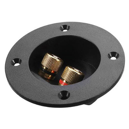 3pcs DIY Home Car Stereo 2-Way Speaker Box Terminal Binding Post Screw Connectors Subwoofer Plugs (Black)