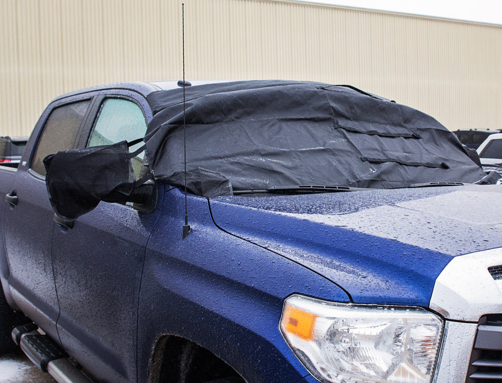SubZero ArcticGuard Heavy Duty Adjustable Windshield Cover for Car, Truck, SUV & More, Black, 1PK, 17529